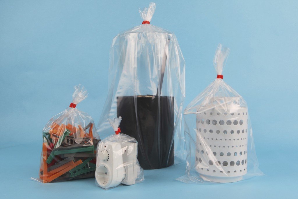 Vlakke zakken transparant plastic